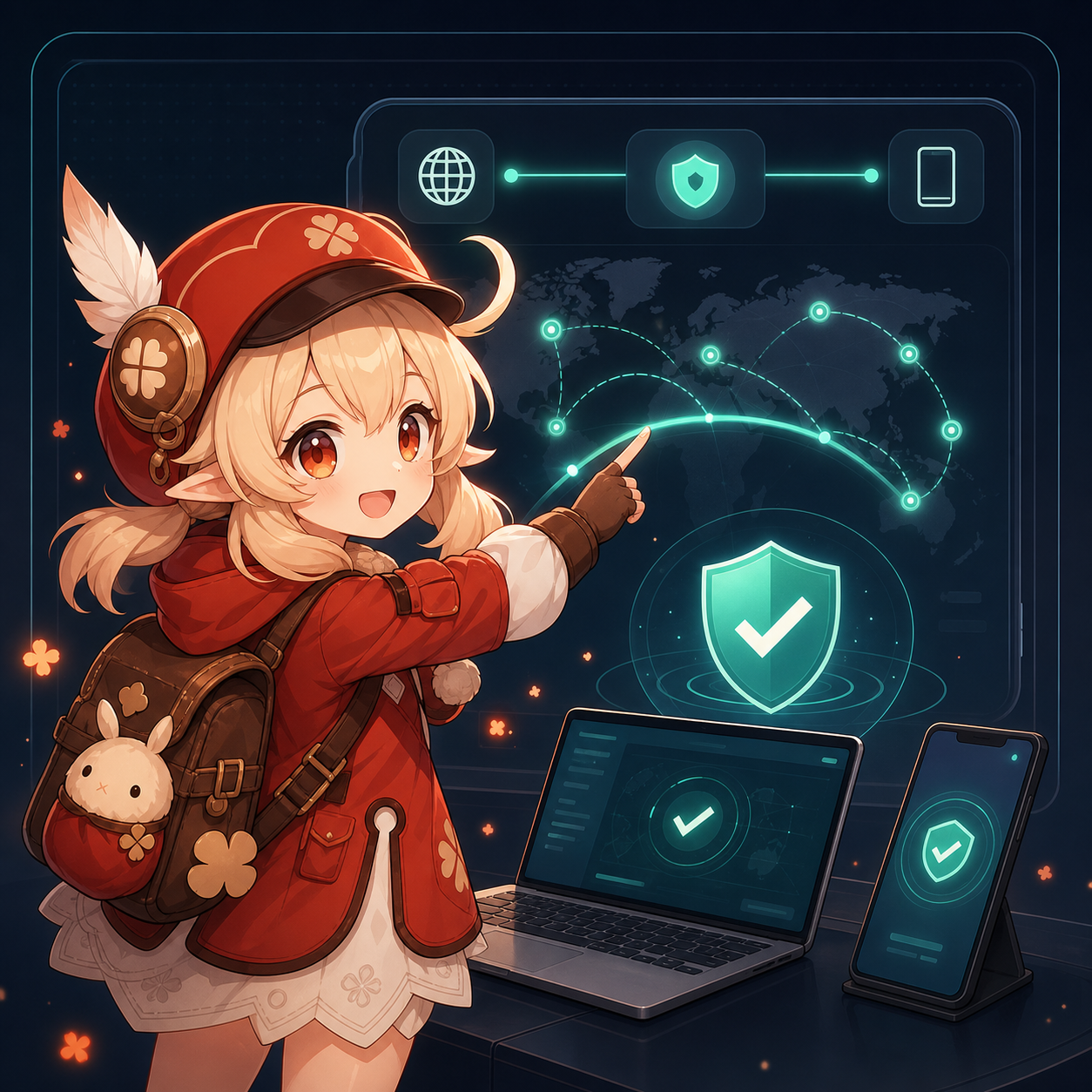 KliVPN connection helper mascot